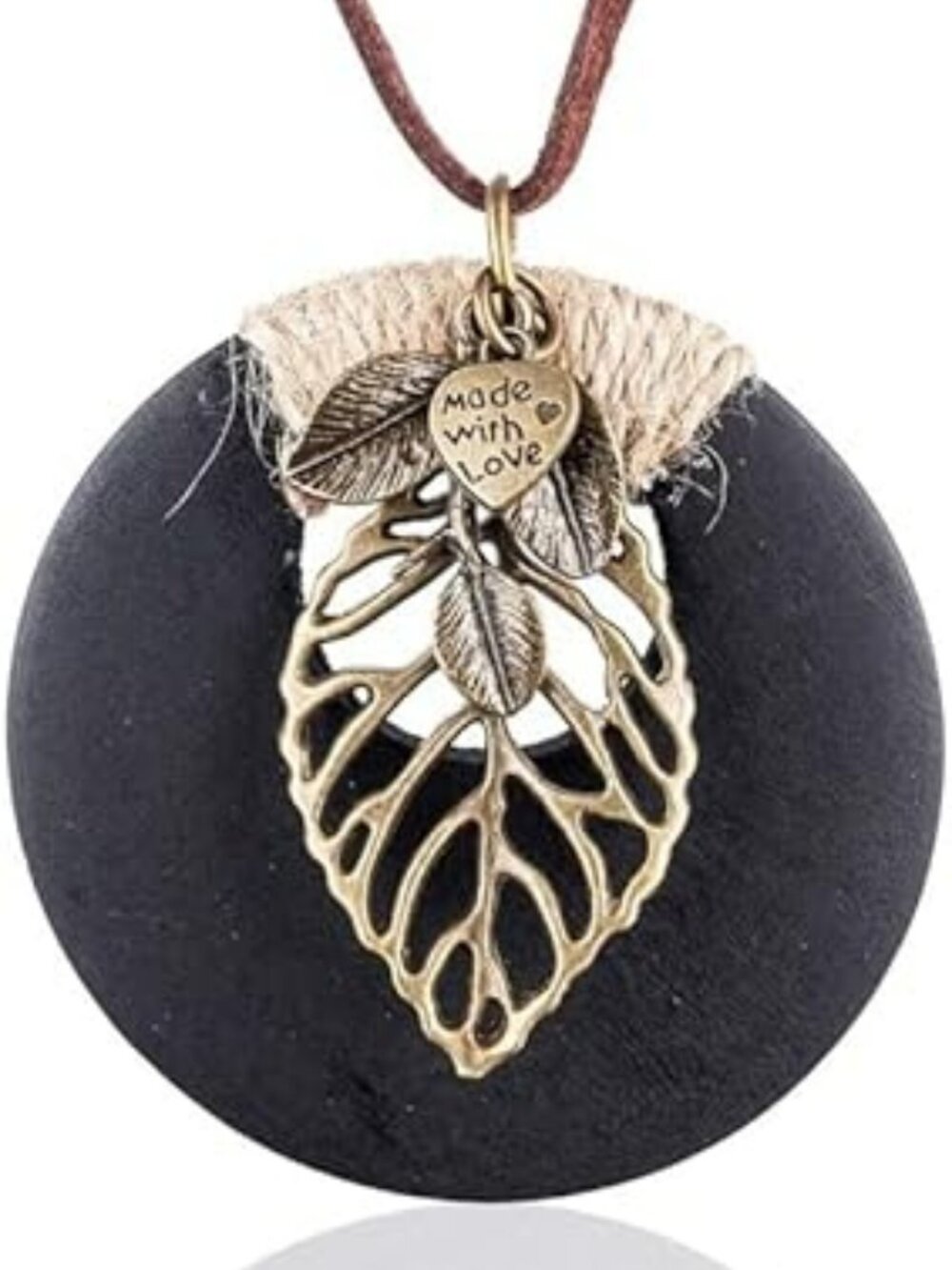 NEW Boho Leather Cord Necklace Handmade Boho Choker Long Leather Chain Statement